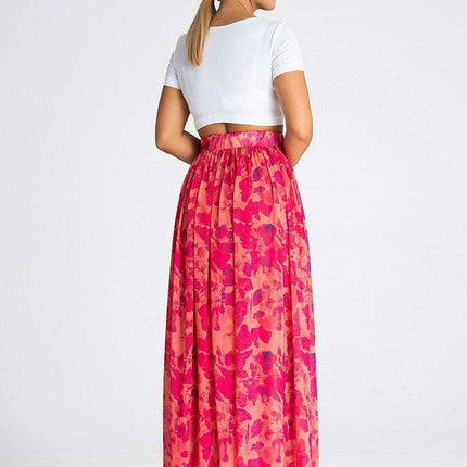 Sophisticated Ruched Mesh Maxi Skirt - Très Elite