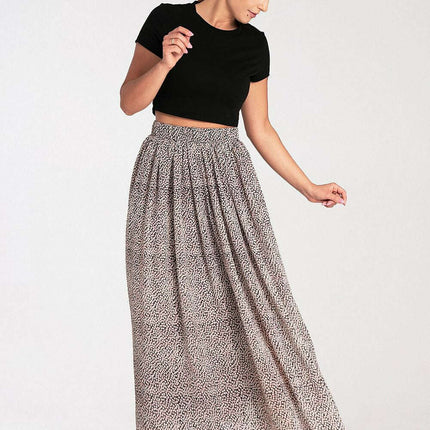 Sophisticated Ruched Mesh Maxi Skirt - Très Elite