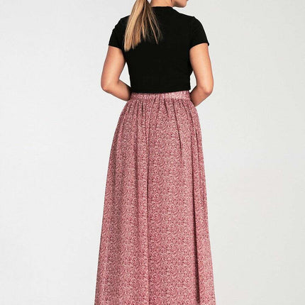 Sophisticated Ruched Mesh Maxi Skirt - Très Elite