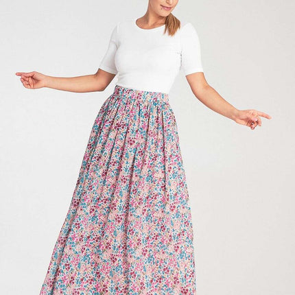 Sophisticated Ruched Mesh Maxi Skirt - Très Elite