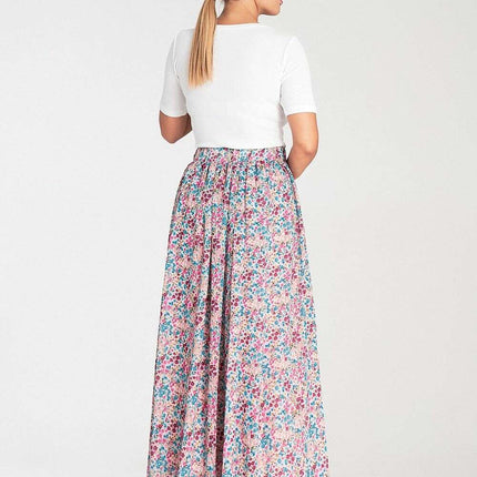 Sophisticated Ruched Mesh Maxi Skirt - Très Elite