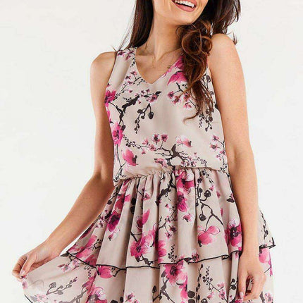 Sophisticated Ruffled Chiffon Dress