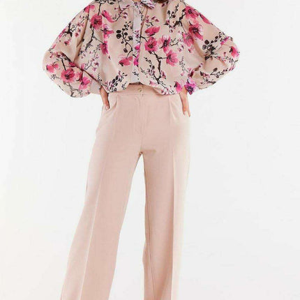 Sophisticated Ruffled Sleeve Chiffon Top - Très Elite