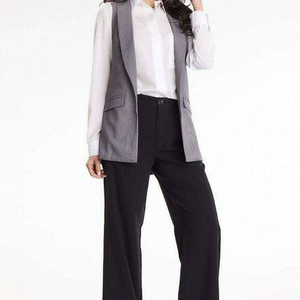 Sophisticated Shawl Collar Gilet for Women - Très Elite