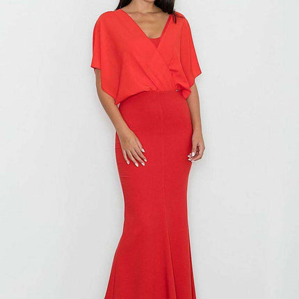 Sophisticated Sheer Evening Gown - Très Elite