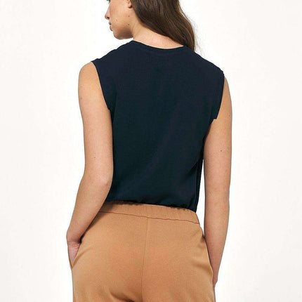Sophisticated Sleeveless Viscose Blouse For Elegance - Très Elite