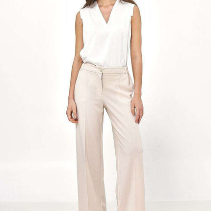 Sophisticated Sleeveless Viscose Blouse For Elegance - Très Elite