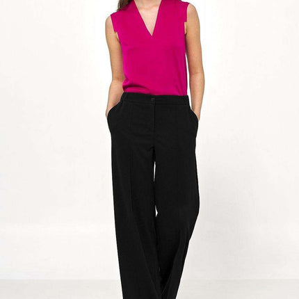 Sophisticated Sleeveless Viscose Blouse For Elegance - Très Elite