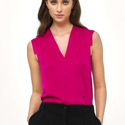 Sophisticated Sleeveless Viscose Blouse For Elegance