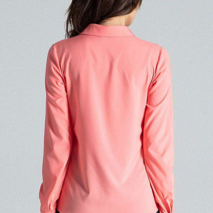 Sophisticated Snap-Fastened Blouse for Women by Lenitif - Très Elite