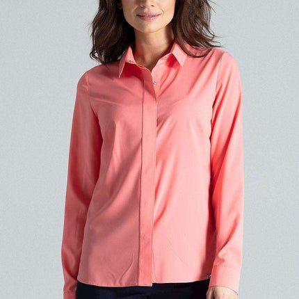 Sophisticated Snap-Fastened Blouse for Women by Lenitif - Très Elite