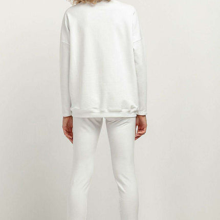 Sophisticated Stand-Up Collar Knit Pullover - Très Elite