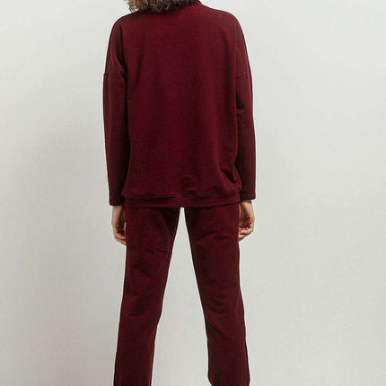 Sophisticated Stand-Up Collar Knit Pullover - Très Elite