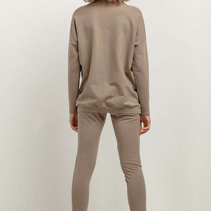 Sophisticated Stand-Up Collar Knit Pullover - Très Elite
