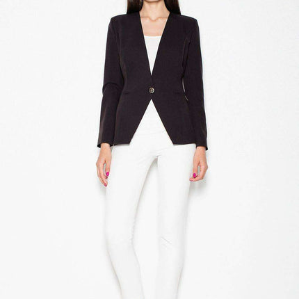 Sophisticated Style Redefined: Venaton Slim-Fit Button-Up Blazer - Très Elite