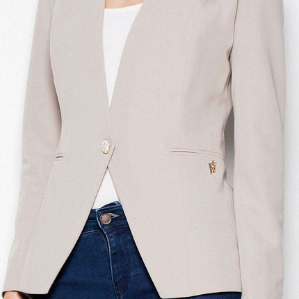 Sophisticated Style Redefined: Venaton Slim-Fit Button-Up Blazer - Très Elite