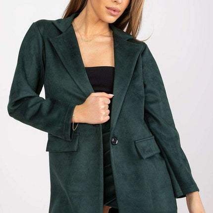 Sophisticated Suede Zip Jacket From Chic Italy Moda - Très Elite