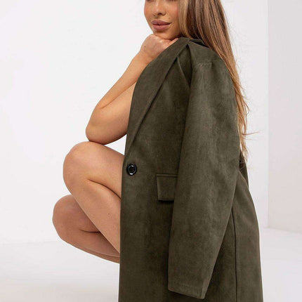 Sophisticated Suede Zip Jacket From Chic Italy Moda - Très Elite