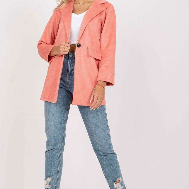 Sophisticated Suede Zip Jacket From Chic Italy Moda