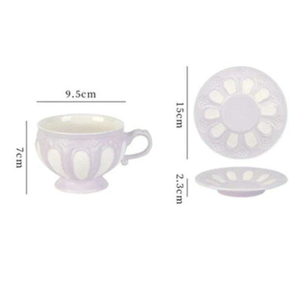 Sophisticated Tea Set: Handcrafted Ceramic Teapot and Mugs Ensemble - Très Elite