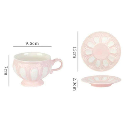 Sophisticated Tea Set: Handcrafted Ceramic Teapot and Mugs Ensemble - Très Elite