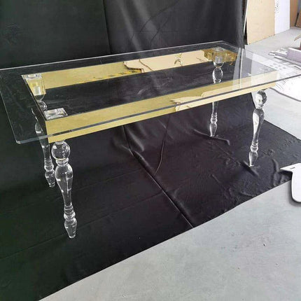 Sophisticated Transparent Acrylic Banquet Table - Perfect for Weddings and Large Events - Très Elite