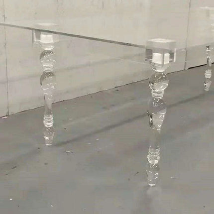 Sophisticated Transparent Acrylic Banquet Table - Perfect for Weddings and Large Events - Très Elite