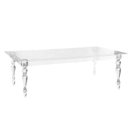 Sophisticated Transparent Acrylic Banquet Table - Perfect for Weddings and Large Events- Très Elite- Très Elite