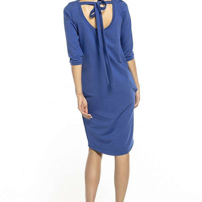 Sophisticated Tuba Dress with Stylish Back Tie Detail - Très Elite