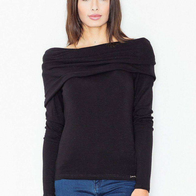 Sophisticated Turtleneck Top with Unique Design