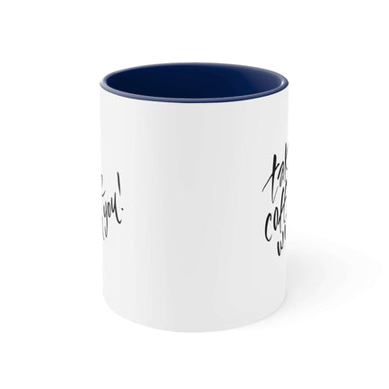 Sophisticated Two-Tone 11oz Custom Accent Coffee Mug for Elegant Mornings - Très Elite