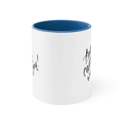 Sophisticated Two-Tone 11oz Custom Accent Coffee Mug for Elegant Mornings - Très Elite
