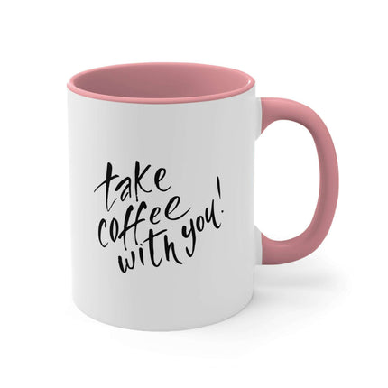 Sophisticated Two-Tone 11oz Custom Accent Coffee Mug for Elegant Mornings - Très Elite