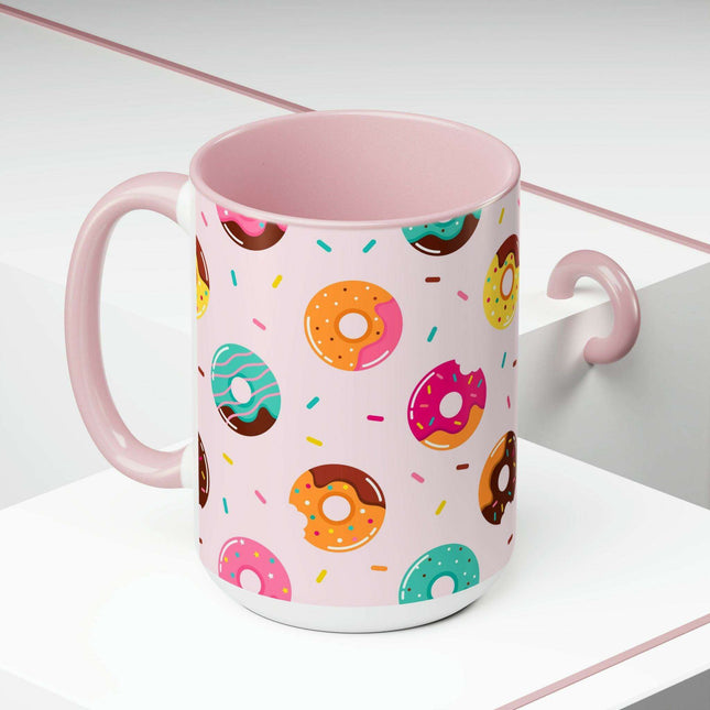 Sophisticated Two-Tone Ceramic Mug Collection - 15oz by Maison d'Elite