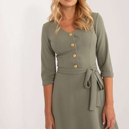 Sophisticated V-Neck A-Line Daydress - Très Elite