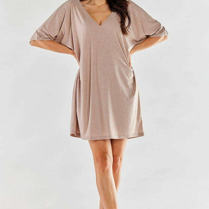 Sophisticated V-Neck A-Line Evening Gown - Très Elite