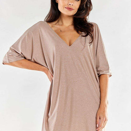 Sophisticated V-Neck A-Line Evening Gown - Très Elite