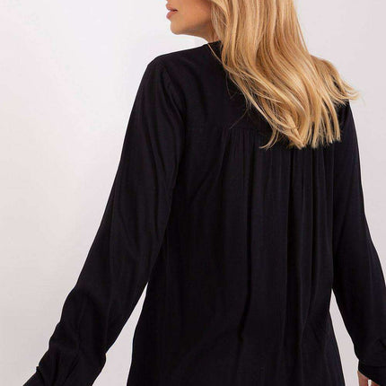 Sophisticated V-Neck Lightweight Viscose Blouse - Très Elite