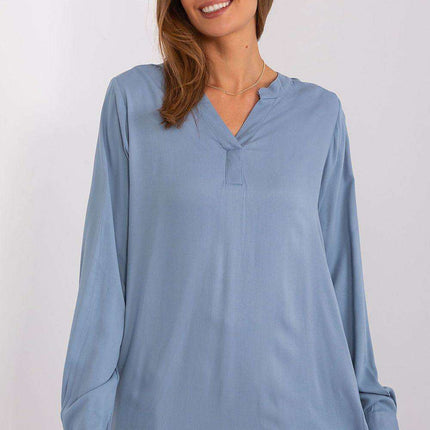 Sophisticated V-Neck Lightweight Viscose Blouse