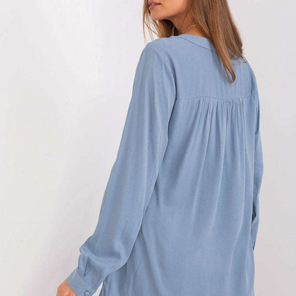 Sophisticated V-Neck Lightweight Viscose Blouse - Très Elite