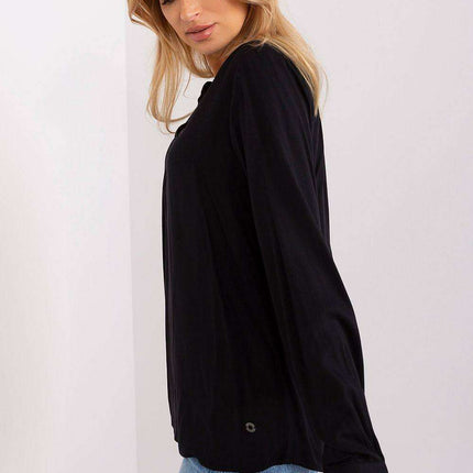 Sophisticated V-Neck Lightweight Viscose Blouse - Très Elite