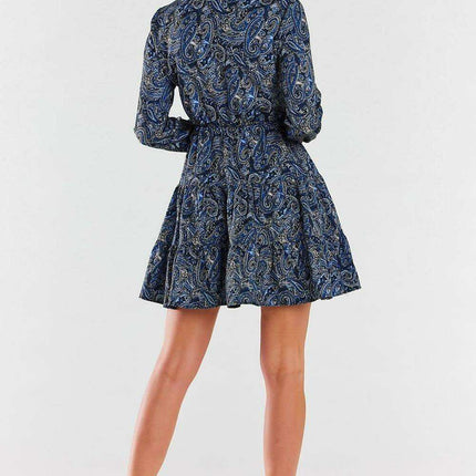Sophisticated V-Neck Long Sleeve A470 Mini Dress - Très Elite