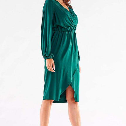 Sophisticated V-Neck Long-Sleeve Gala Dress - Très Elite