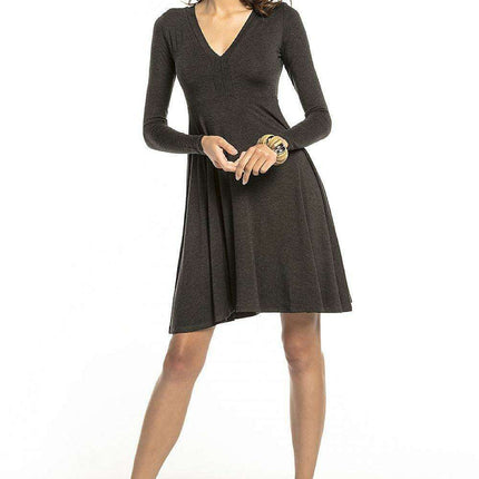 Sophisticated Viscose Knit Cocktail Dress - Stylish and Versatile - Très Elite