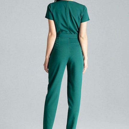 Sophisticated Waist-Tie Jumpsuit for Effortless Style - Très Elite