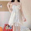 White suspenders / M(40-50kg)