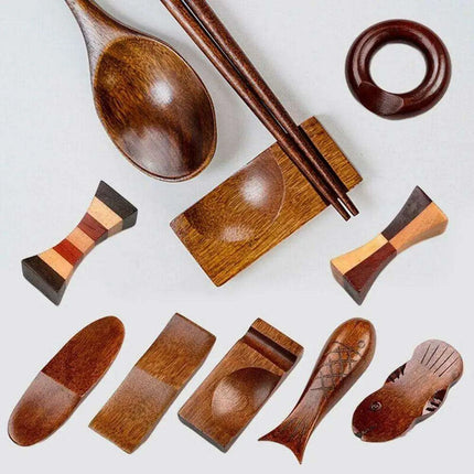 Sophisticated Wooden Japanese Chopstick Holder for Elevated Dining Experience - Très Elite