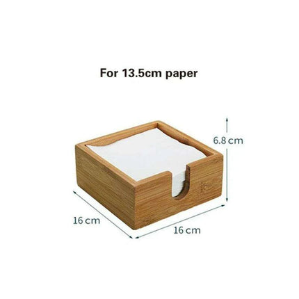 Sophisticated Wooden Tissue Holder Ensemble: Upgrade Your Dining Atmosphere..