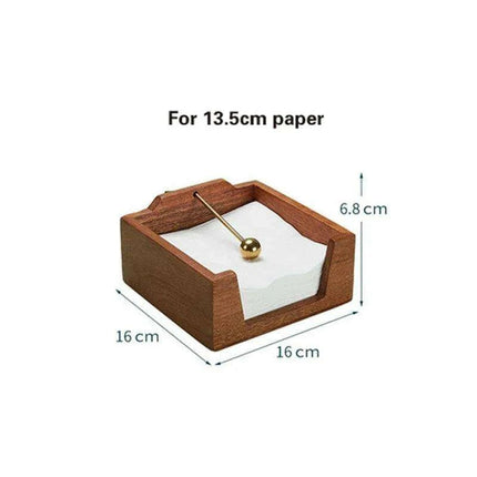Sophisticated Wooden Tissue Holder Ensemble: Upgrade Your Dining Atmosphere..