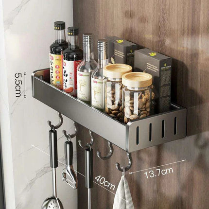Space-Saving Aluminum Kitchen Shelf System - Très Elite